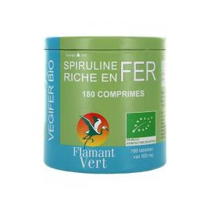 Flamant Vert Vegifer 500 mg Bio 180 Comprimes - Boîte 180 comprimes