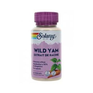 Solaray Wild Yam - Igname Sauvage 60 Capsules Vegetales - Pot 60 capsules vegetales