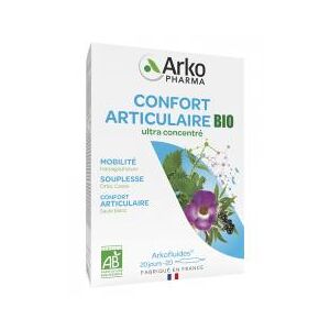 Arkopharma Arkofluides Confort Articulaire Bio 20 Ampoules - Boîte 20 ampoules de 10 ml