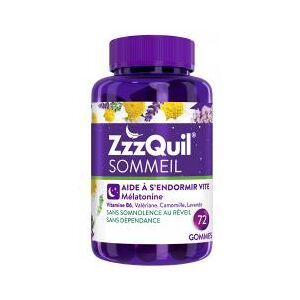 ZzzQuil Sommeil 72 Gummies - Pot 72 gommes