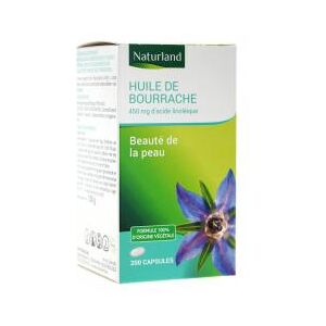 Naturland Huile de Bourrache 200 Capsules Pot 200 capsules