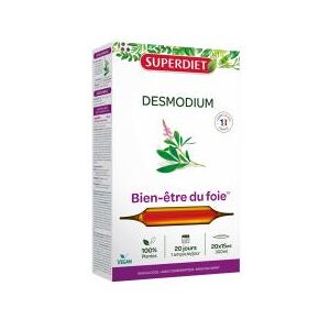 Superdiet Desmodium 20 Ampoules - Boîte 20 ampoules de 15 ml