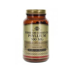 Solgar Fibre de Cosses de Psyllium 500 mg 200 Gelules Vegetales - Flacon 200 gelules vegetales