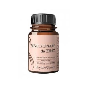 Phytalessence Bisglycinate de Zinc 60 Gelules Pot 60 gelules