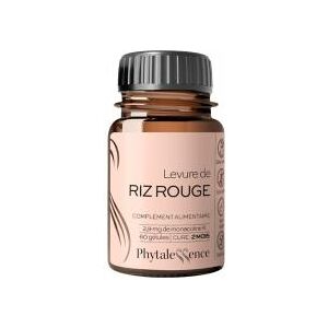 Phytalessence Levure de Riz Rouge 60 Gelules - Pot 60 gelules