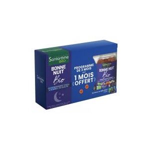 Santarome Bio Bonne Nuit Bio Lot de 3 x 60 Gummies dont 60 Gummies Offertes - Lot 3 x 60 gommes