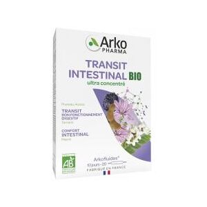 Arkopharma Arkofluides Transit Intestinal Bio 20 Ampoules - Boîte 20 ampoules de 10 ml