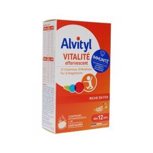 Alvityl Vitalite 30 Comprimes Effervescents - Boîte 2 tubes de 15 comprimes