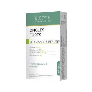 Biocyte Ongles Forts 40 Gelules - Boîte 40 gelules