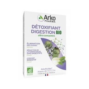 Arkopharma Arkofluides Detoxifiant Digestion Bio 20 Ampoules - Boîte 20 ampoules de 10 ml