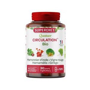 Superdiet Quatuor Circulation Bio 120 Gelules Pot 120 gelules