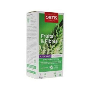 Ortis Fruits & Fibres Action Douce Poudre a Diluer 12 Sticks - Stick 12 sticks