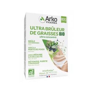 Arkopharma Arkofluides Ultra Bruleur de Graisses Bio 30 Ampoules - Boîte 30 ampoules de 10 ml