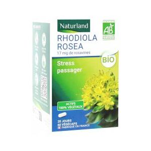 Naturland Rhodiola Rosea Bio 60 Vegecaps - Pot 60 vegecaps