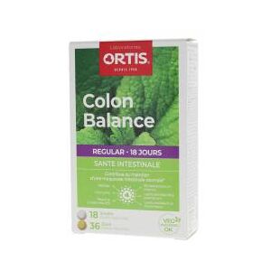 Ortis Colon Balance Regular 18 Comprimes Matin + 36 Comprimes Soir - Boîte 54 comprimes