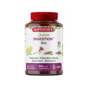 Superdiet Quatuor Fenouil Digestion Bio 150 Gélules - Pot 150 gélules - Publicité
