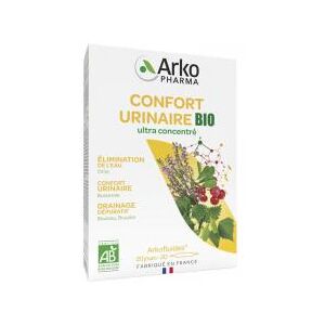 Arkopharma Arkofluides Confort Urinaire Bio 20 Ampoules - Boîte 20 ampoules de 10 ml