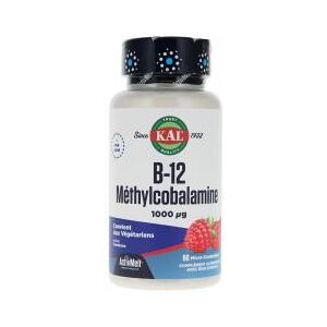 Kal Vitamine B12 Méthylcobalamine 90 Micro-Comprimés - Boîte 90 comprimés