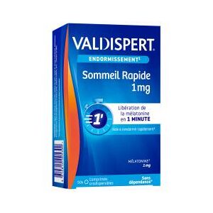 Valdispert Sommeil Rapide 1 mg 50 Comprimes Orodispersibles - Boîte 50 comprimes