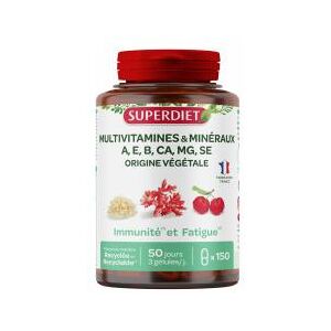 Superdiet Multivitamines Mineraux 150 Gelules - Pot 150 gelules