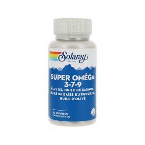 Solaray Super Omega 3-7-9 60 Softgels - Boîte 60 softgels