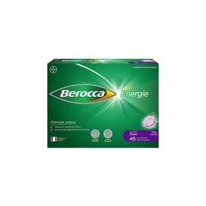 Berocca Énergie Gout Cassis 45 Comprimes Effervescents - Boîte 3 tubes de 15 comprimes