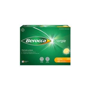 Berocca Énergie Gout Orange 45 Comprimes Effervescents - Boîte 3 tubes de 15 comprimes