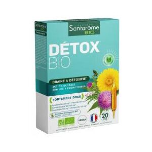 Santarome Bio Detox Bio 20 Ampoules - Boîte 20 ampoules de 10 ml