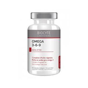Biocyte Longevity Omega 3-6-9 60 Capsules - Boîte 60 capsules