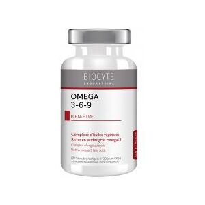 Biocyte Longevity Omega 3-6-9 60 Capsules - Boîte 60 capsules - Publicité