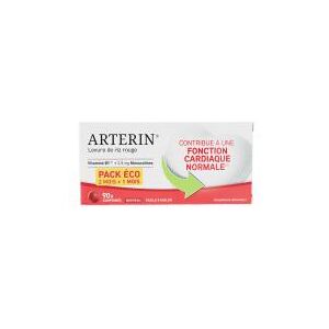 Arterin Levure de Riz Rouge 90 Comprimes dont 30 Comprimes Offerts - Boîte 90 comprimes