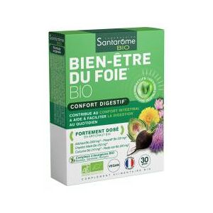 Santarome Bio Bien-Être du Foie Bio 30 Gelules - Boîte 30 Gelules