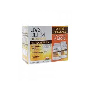 3C Pharma UV3 Derm Confort 120 Gelules - Boîte 2 pots de 60 gelules