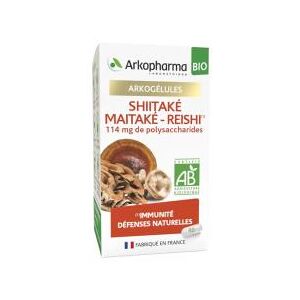 Arkopharma Arkogelules Shiitake Maitake-Reishi Bio 40 Gelules - Pot 40 gelules