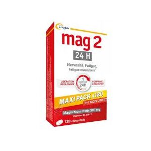 Mag 2 24H Formule Renforcee 120 Comprimes - Boîte 120 comprimes