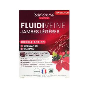 Santarome Fluidiveine Jambes Légères 30 Comprimés - Boîte 30 comprimés - Publicité