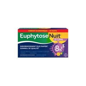 Bayer Sante Euphytose Nuit LP 1,9 mg 30 Comprimes - Boîte 30 comprimes