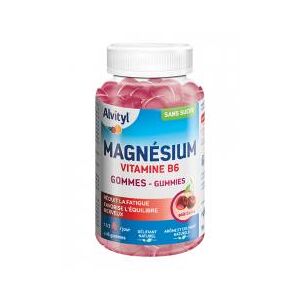 Alvityl Magnesium Vitamine B6 Cerise 45 Gummies - Pot 45 gommes