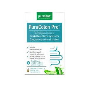 Purasana PuraColon Pro Syndrome du Côlon Irritable 30 Sachets - Boîte 30 sachets de 3 g