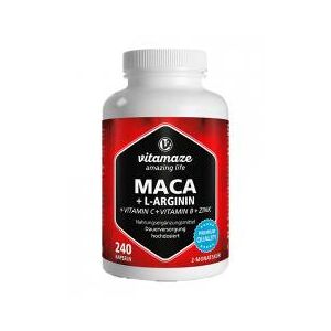 Vitamaze Maca L Arginine Vitamines Zinc 240 Capsules Pot 240 capsules