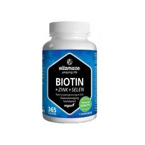 Biotine + Zinc + Sélénium 365 Comprimés - Pot 365 comprimés