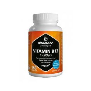 Vitamaze Vitamine B12 1000 µg 180 Comprimés - Pot 180 comprimés - Publicité