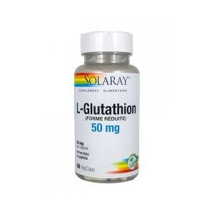 Solaray L-Glutathion 50 mg 60 Capsules Végétales - Pot 60 capsules végétales - Publicité