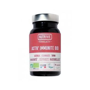 Nutrivie Activ' Immunité Bio 30 Comprimés - Pot 30 comprimés - Publicité