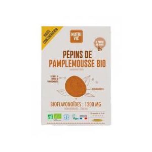 Nutrivie Pepins de Pamplemousse Bio 20 Ampoules - Boîte 20 ampoules de 10 ml