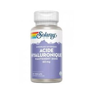 Solaray Acide Hyaluronique Hautement Dose 30 Capsules Vegetales - Boîte 30 capsules