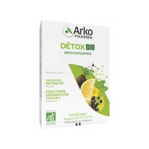 Arkopharma Arkofluides Detox Bio 20 Ampoules - Boîte 20 ampoules de 10 ml