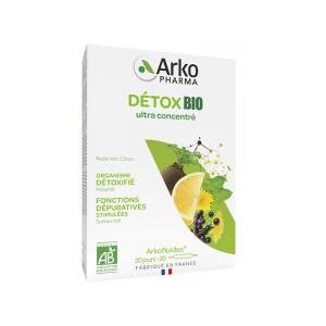 Arkopharma Arkofluides Détox Bio 20 Ampoules - Boîte 20 ampoules de 10 ml - Publicité