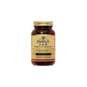 Solgar Oméga 3-6-9 Poisson Lin Bourrache Softgels - Flacon 60 gélules