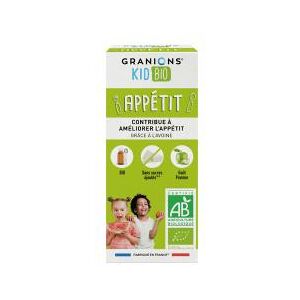 Granions Kid Bio Appetit Sirop Pomme - 125 ml - Flacon 125 ml